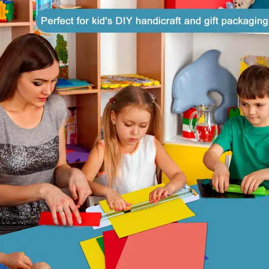 12 Inch Titanium Paper Trimmer Scrapbooking Tool with Automatic Security Safeguard and Side Ruler for A4, Craft Paper, Label, Photo and Cardstock White {3}