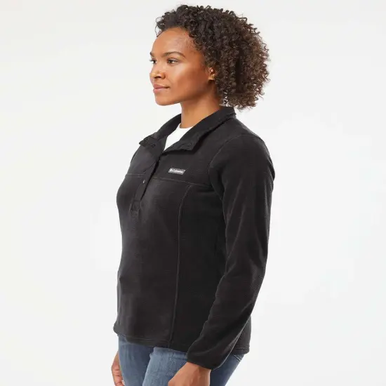 Columbia&reg; Women&rsquo;s Benton Springs Half-Snap Pullover City grey heather/ {3}