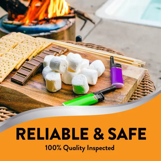 BIC EZ Reach Candle Lighter, The Ultimate Lighter with Extended Wand for Grills and Firepits (1.45-inch), Favorites Series, 6 Count Pack (Assortment of Designs May Vary) {7}