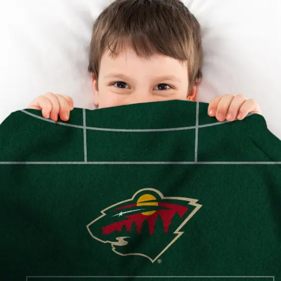 Sleep Squad Minnesota Wild Kirill Kaprizov 60” x 80” Raschel Plush Jersey Hockey Blanket {5}