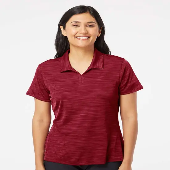 Adidas&reg; Women's M&eacute;lange Polo Collegiate burgundy {4}