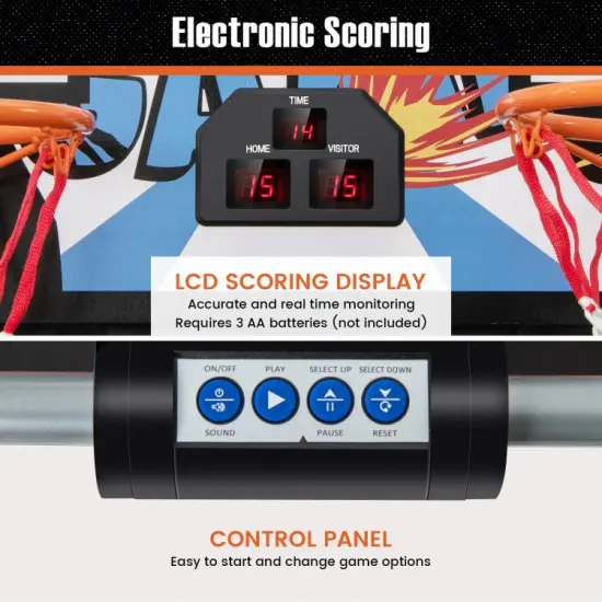 Foldable Dual Shot Basketball Arcade Game with Electronic Scoring System {6}