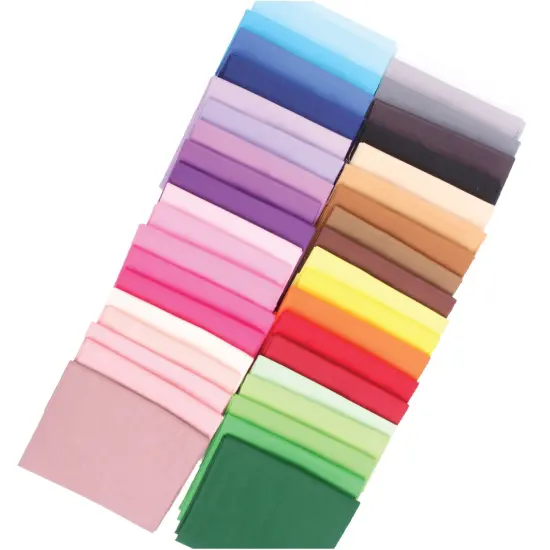 40 Fat Quarter Bundle -100% Cotton | Pure Solids | Colorful Mix - 40 Colors | Quilting & Crafting Soft Fabric | Special Jumbo Gift Bundle {5}