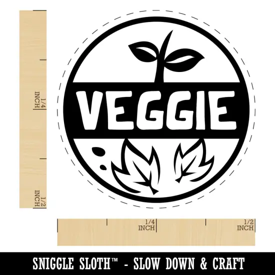Food Label Veggie Self-Inking Rubber Stamp for Stamping Crafting Planners Dry Pad (No Ink) {1}