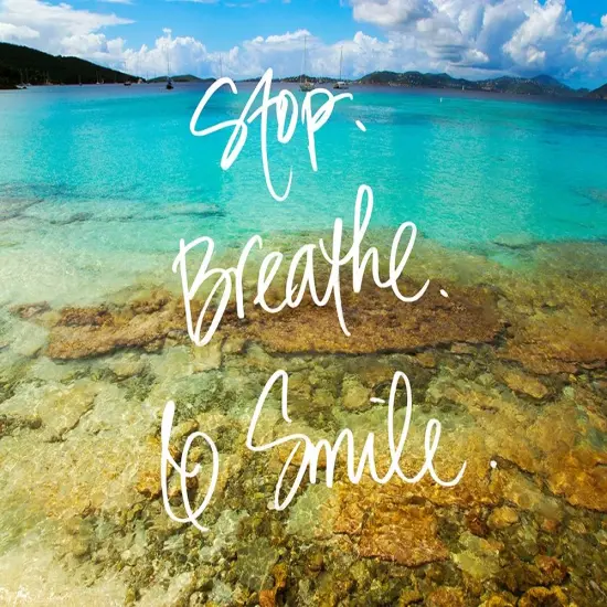 Stop Breathe Smile Poster Print by Kathy Mansfield - Item # VARPDX13127G {1}