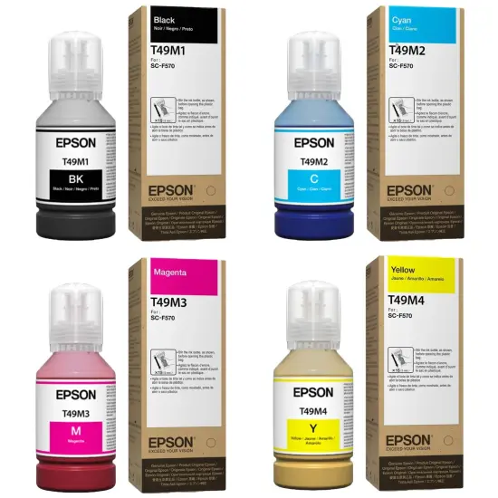 Epson SureColor Ink Set for Epson F170 & Epson F570 - 4 Pack {1}