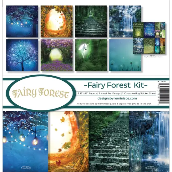 Reminisce Collection Kit 12"X12"-Fairy Forest W/Fireflies & Unicorn {1}