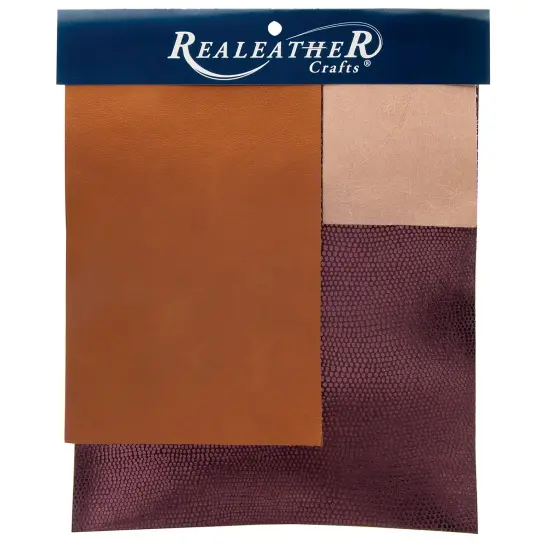 Realeather(R) Crafts Leather Trim Pack 3/Pkg-Assorted Large {2}