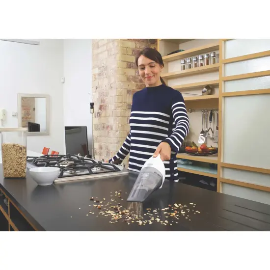 BLACK+DECKER Dustbuster Handheld Vacuum 2Ah, Power White (HNV220BCZ10FF) {6}