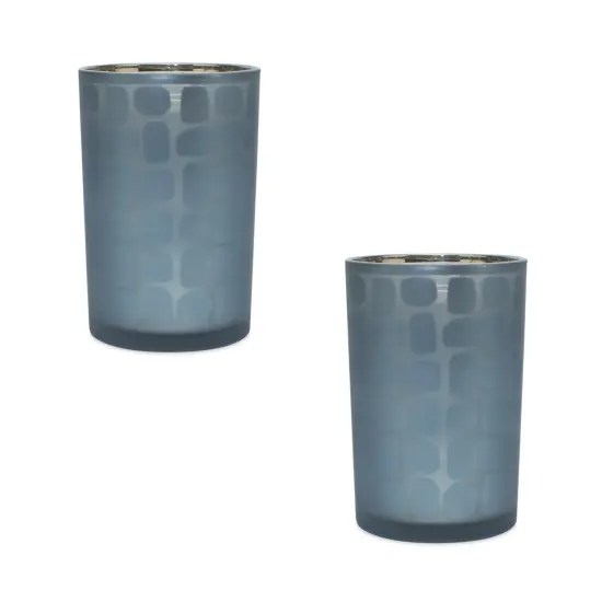 Glass Candle Holder (Set of 2) {1}