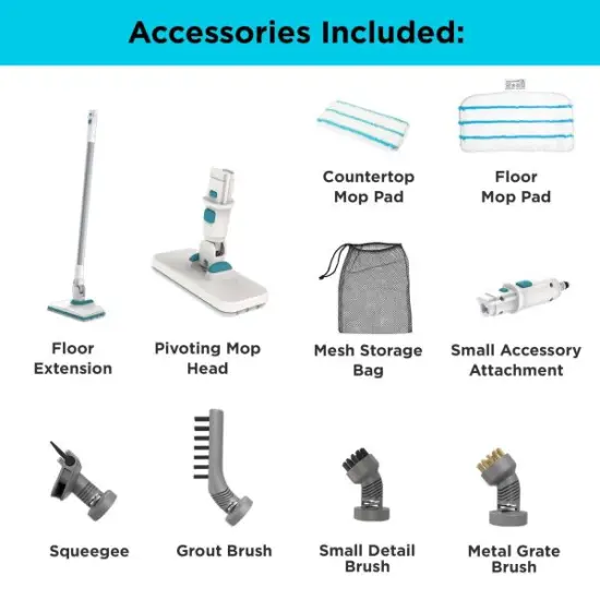 BLACK+DECKER Multipurpose Steam Cleaning System with 6 Attachments (BHSM15FX08) {3}