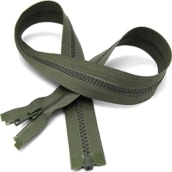 31" Vislon Zipper ~ YKK #5 Molded Plastic ~ Separating - 567 Olive Green (1 Zipper/Pack) {1}