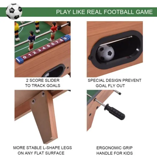 27 Inch Indoor Competition Game Foosball Table with Legs {5}