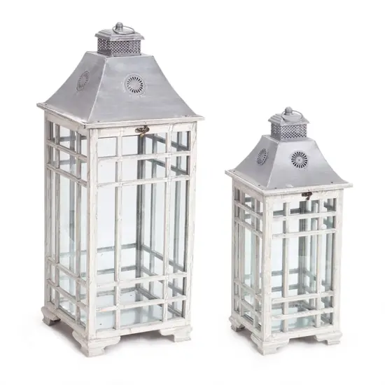 Metal Lantern (Set of 2) {1}