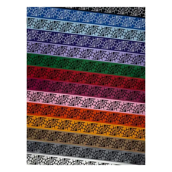 Corner Spider Web Satin Ribbon for Bows Gift Wrapping DIY Craft Projects - 1" - 3 Yards Blue Ribbon {1}