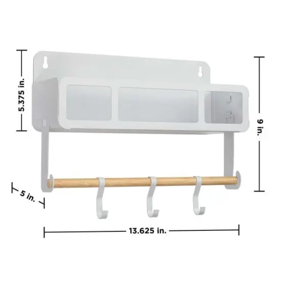 BLACK+DECKER Hanging Rack System-Shelf W/Brackets (BDSTKT281WH) {2}
