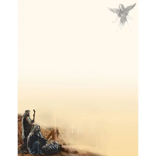 Great Papers! Nativity Holiday Stationery Letterhead, 8.5" x 11", Inkjet and Laser Printer Compatible, 80 count {1}