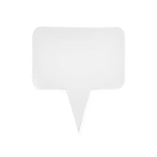 Cheese Signs Identification Markers, 12-Pack White {1}