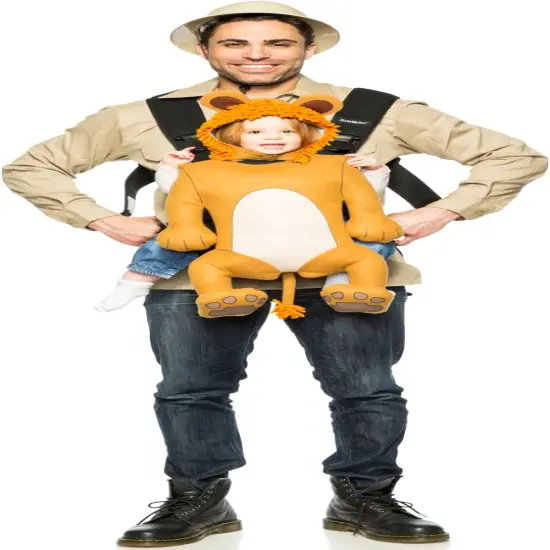 Adult's Baby And Me Safari Lion Carrier Costume Accessory Kit {3}