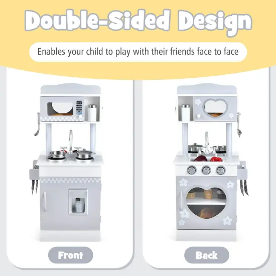 Chef Pretend Kitchen Playset with Cooking Oven and Sink for Toddlers {3}