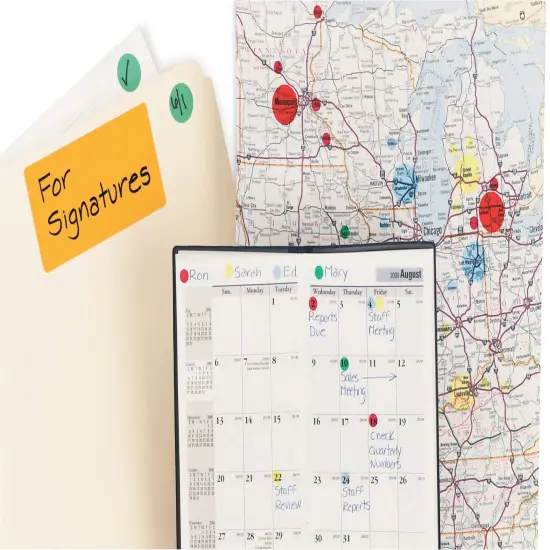 Avery Dot Stickers, 1/4 Inch Round Stickers, Non-Printer Compatible, Permanent Adhesive, 450 Yellow Labels Per Pack, 2,250 Round Labels Total (5 Packs of 5792) {5}