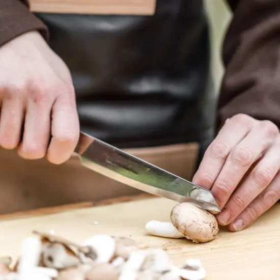 Petromax Hand Sharpened Utility Knife, All-Purpose Stainless Steel with Hardwood Handle for Home, Camping, and Indoor or Outdoor Adventure Knives {6}