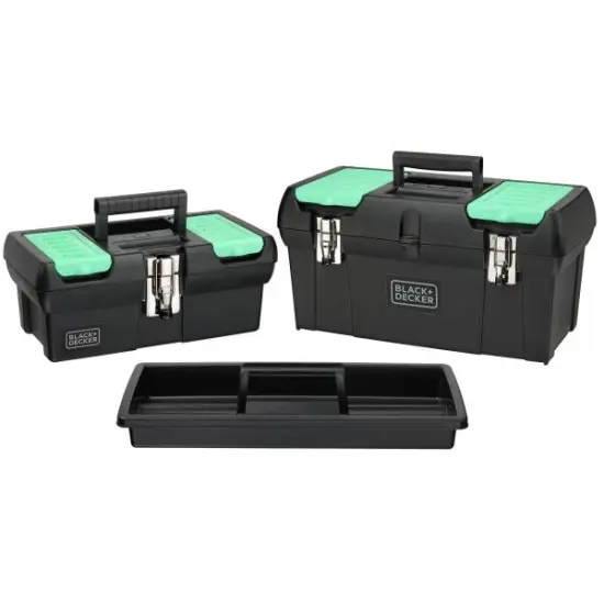 BLACK+DECKER Reviva Toolbox Bundle, Tool Storage Organizer, 19" and 12" (REVST19129FF) {1}