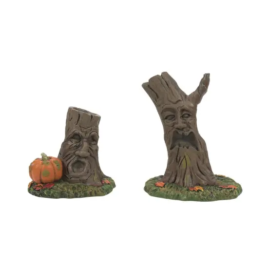 Department 56 Department 56 Village Halloween Accessories Scary Stumps Set of 2 #6012295 Brown {1}