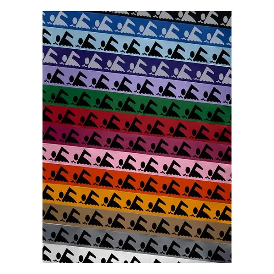 Swimming Symbol Satin Ribbon for Bows Gift Wrapping DIY Craft Projects - 1" - 3 Yards Red Ribbon {1}