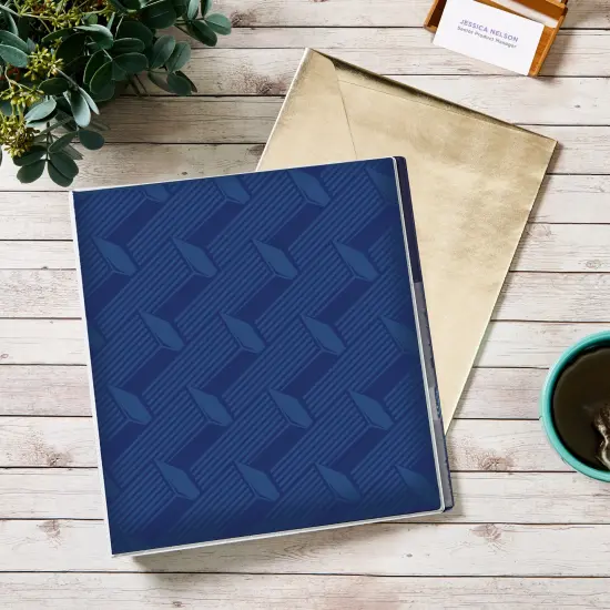 Avery Dual Effect Heavy-Duty 3 Ring Binder, 1 Inch Slant Rings, 2 Navy Blue Binders (46029) {6}