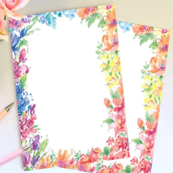 Great Papers! Bright Floral Stationery Letterhead, Inkjet and Laser Printer Compatible, 80 count {3}