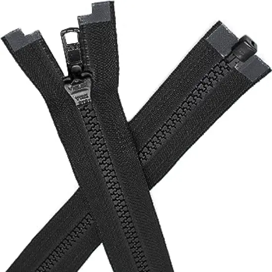 YKK 23" Ski & Sport Vislon Zipper 5 Molded Plastic ~ Separating - Black (1 Zipper/Pack) Made in USA {1}