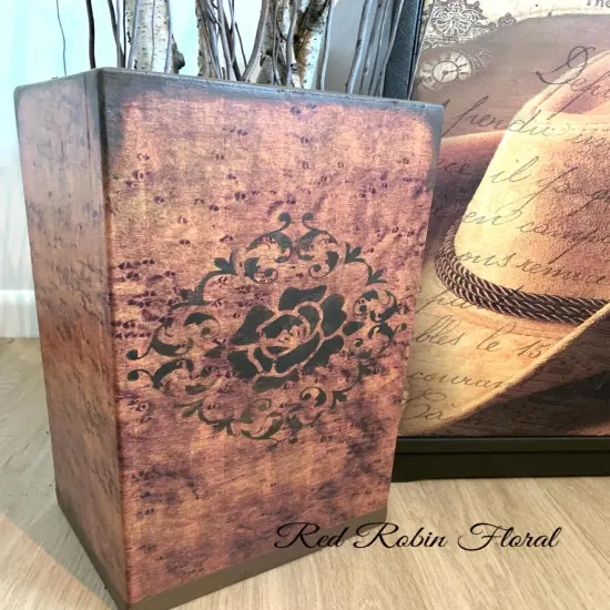 Birdseye Maple Wood Finish -Decoupage and Mixed Media Paper {2}