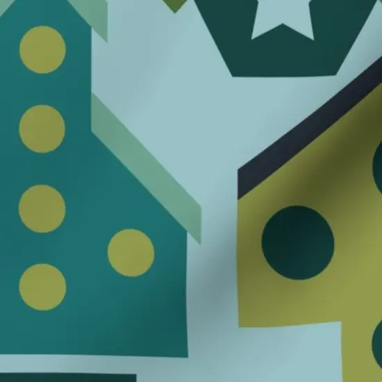 Various Fabrics by the Yard or Fat Quarter Birdhouse Colorful Cheerful Gardening Birding Teal Blue Green Custom Printed Fabric by Spoonflower {7}