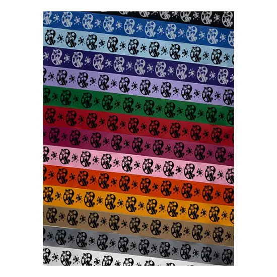 Paintbrush Artist Paint Palette Art Satin Ribbon for Bows Gift Wrapping DIY Craft Projects - 1" - 3 Yards Silver Ribbon {1}