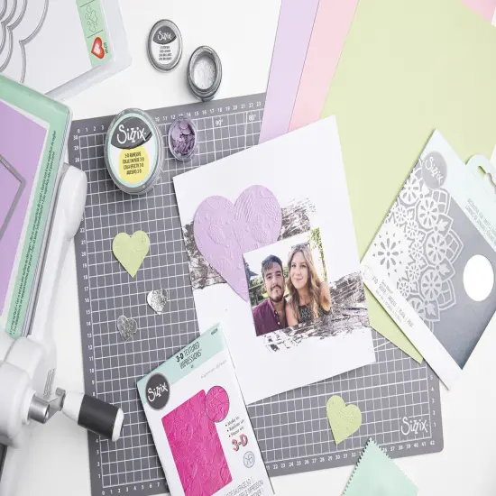 Sizzix 3D Textured Impressions By Kath Breen-Mark Making Hearts {5}