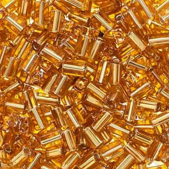 John Bead Silver Lined Mixed Czech Glass Beadlette Seed Beads, 500g Topaz Mix {1}