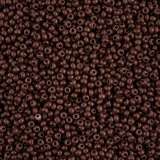 John Bead 8/0 Terra Intensive Matte Czech Glass Seed Beads, 500g Dark Brown {1}