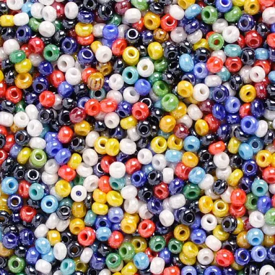 John Bead 10/0 Opaque Czech Glass Seed Beads, 500g Multi Luster {1}