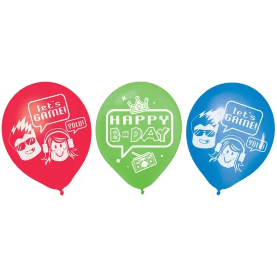 Party Town 12" Latex Balloons, 6ct {1}