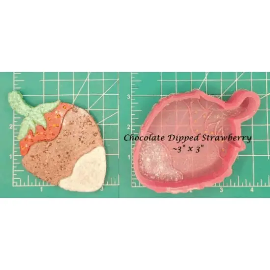 Chocolate Covered Strawberry Silicone Freshie Mold {1}