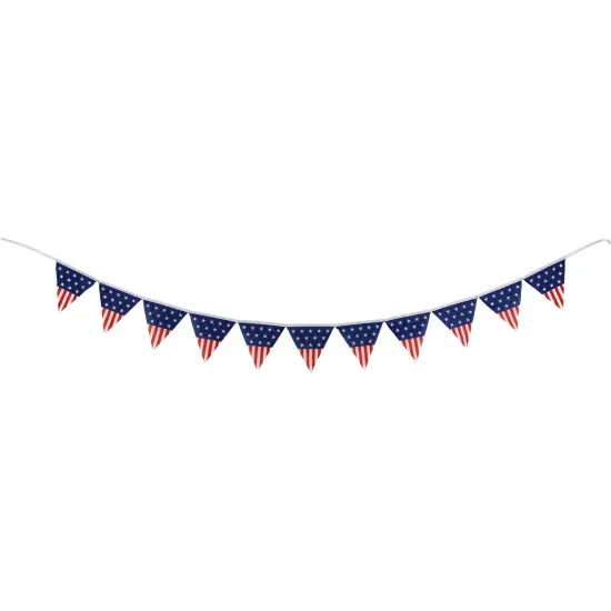 Northlight 9.75' Americana Pennant USA Flag Hanging Wall Banner Blue {1}