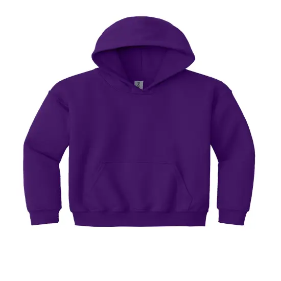 Gildan&reg; Youth Heavy Blend Hooded Sweatshirt Purple {2}