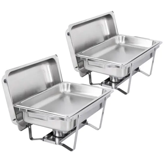 2 PCS 8 Quart Chafing Dish Buffet Set {4}
