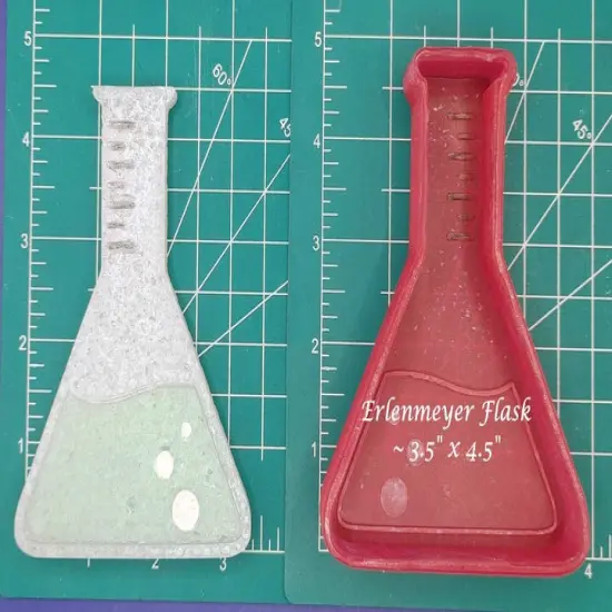 Erlenmeyer Flask Silicone Freshie Mold {1}