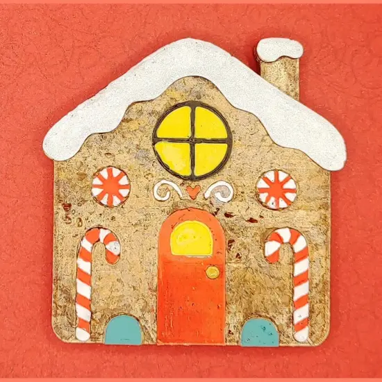 Gingerbread House Silicone Freshie Mold {3}