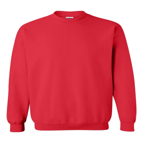 Gildan&reg; Heavy Blend Long Sleeve Crew Neck Sweatshirt Red {2}
