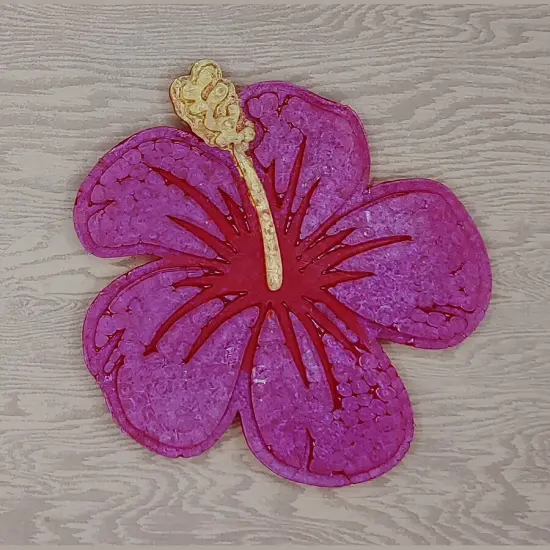 Hibiscus Flower Silicone Freshie Mold {2}