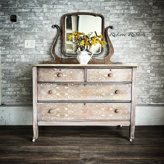 Redesign With Prima Decor Stencils - Boho Vibes - 1 pc, sheet size 20"x16" 655350656607 {5}