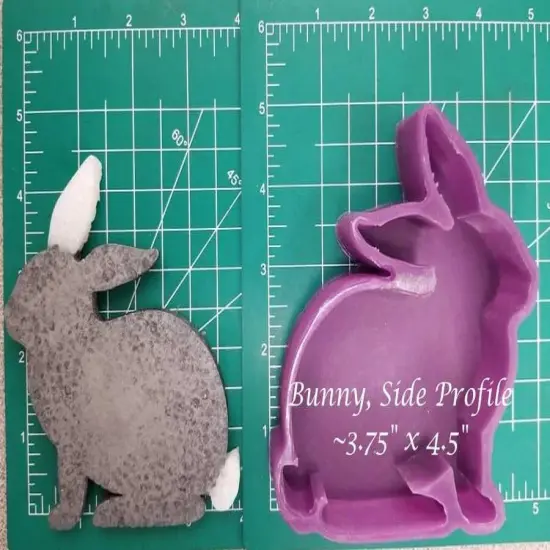 Bunny Side Profile Silicone Freshie Mold {1}